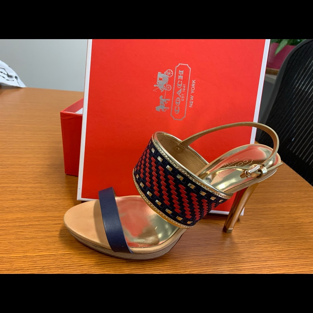 Coach heeled sandal